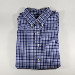 Ralph Lauren Button Down Blue Plaid/Checkered